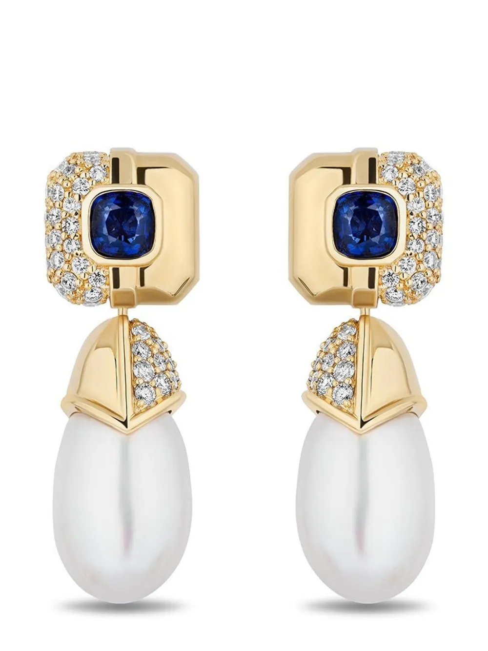 Mason And Books 14kt Yellow Gold Scottie Multi-stone Earrings