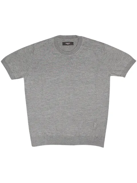 AMIRI logo-embroidered cotton T-shirt