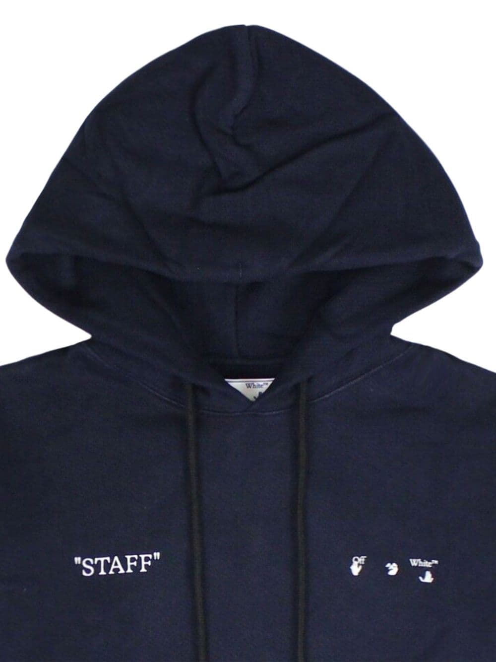 Off-White Staff Slime katoenen hoodie Blauw