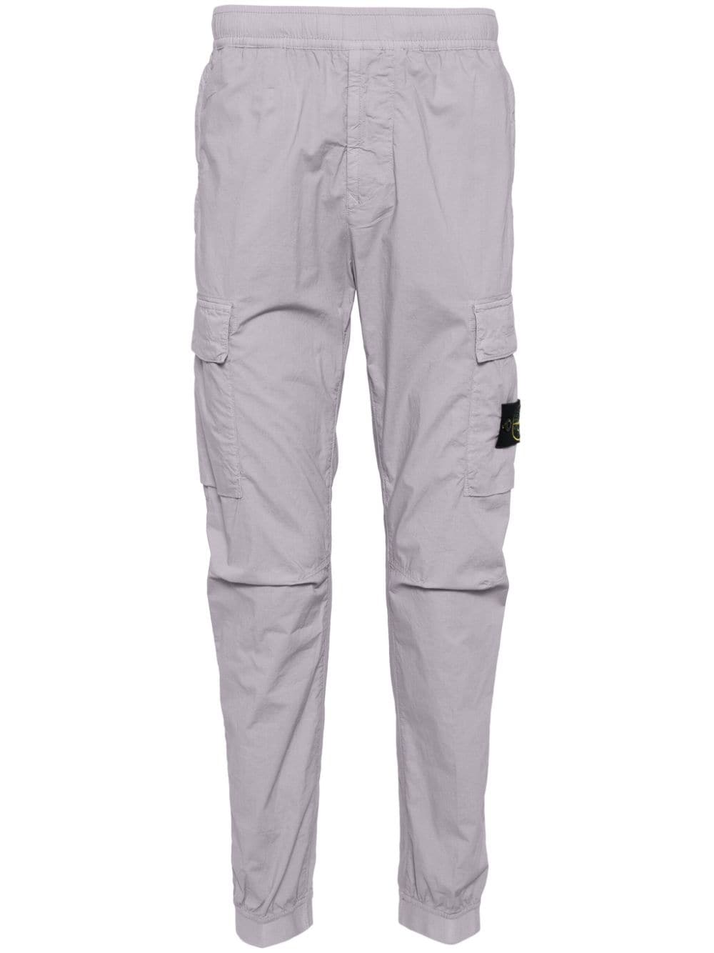 Stone Island Tapered Cargo Pants In Grey