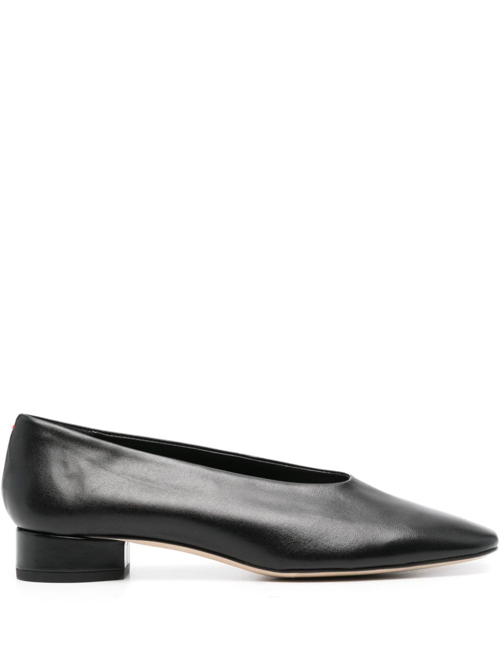 Aeyde Delia 25mm Leather Pumps In Black