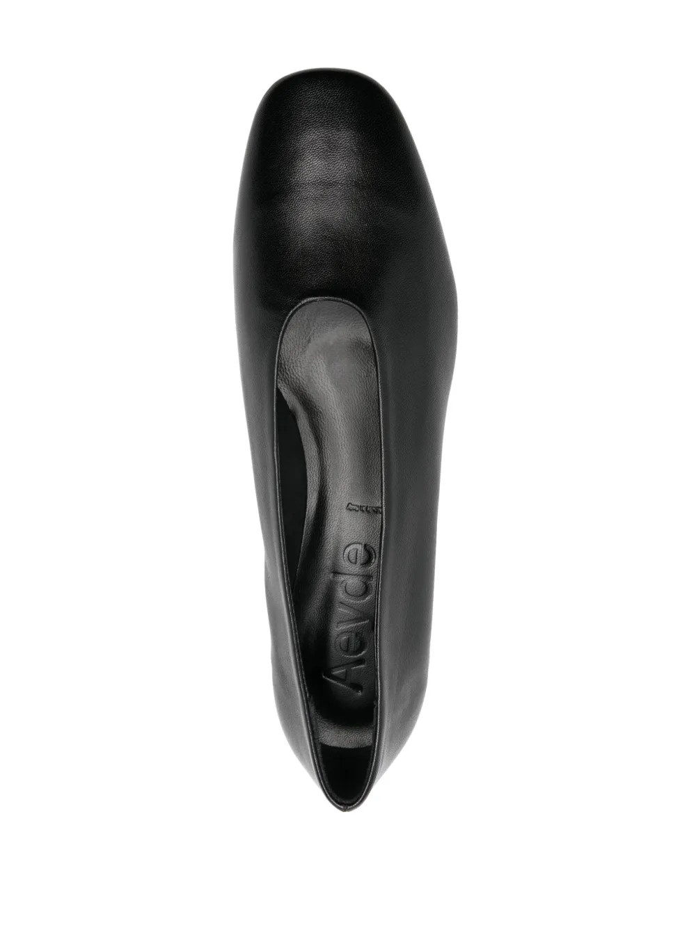 Shop Aeyde Delia 25mm Leather Pumps In Black