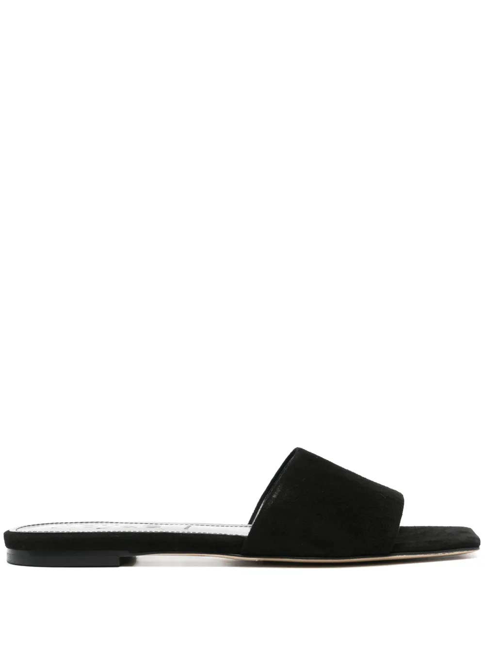 Aeyde Anna suede slides | Black | Image 1