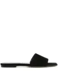 Aeyde Anna suede slides - Black