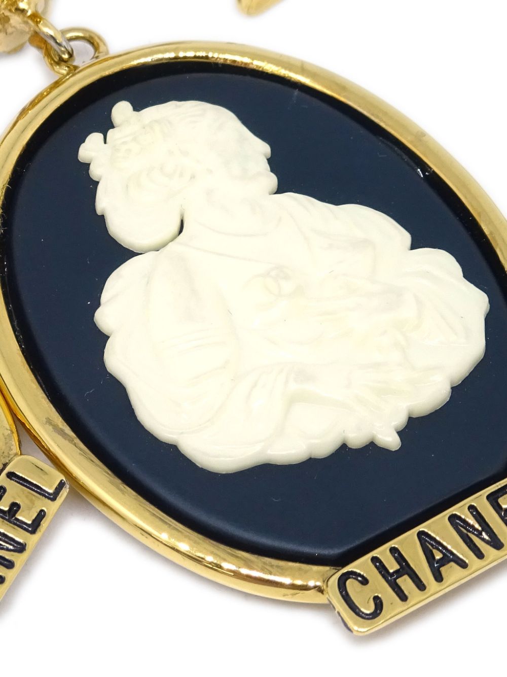 CHANEL Pre-Owned 1990-2000s Mademoiselle Coco oorclips - Goud