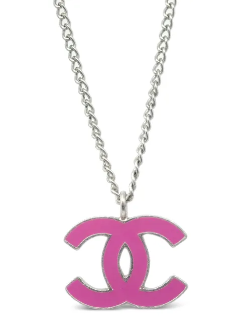 Collier à pendentif CC (années 1990-2000) - CHANEL Pre-Owned - Modalova