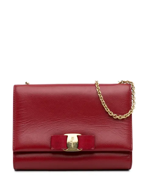 Ferragamo Pre-Owned 2010-present Pre-Owned Ferragamo Vara Bow Chain Crossbody Bag