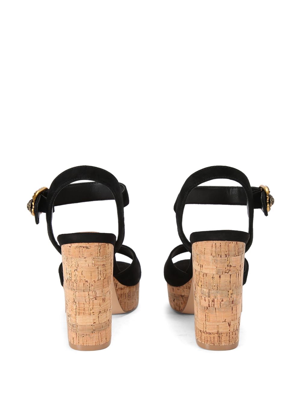 Shop Kurt Geiger Mayfair 105mm Suede Sandals In Black