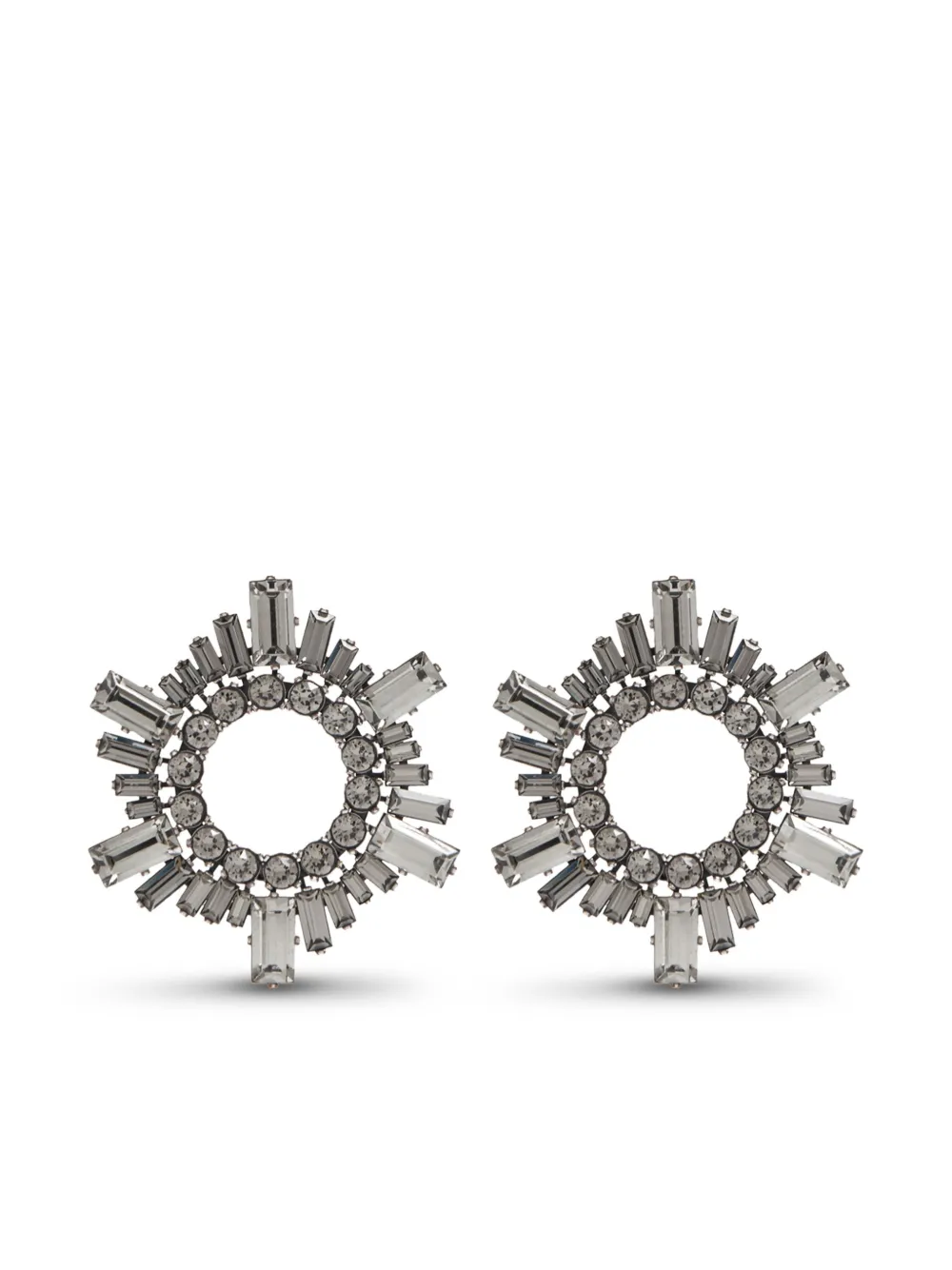 Amina Muaddi Mini Begum Crystal-embellished Earrings