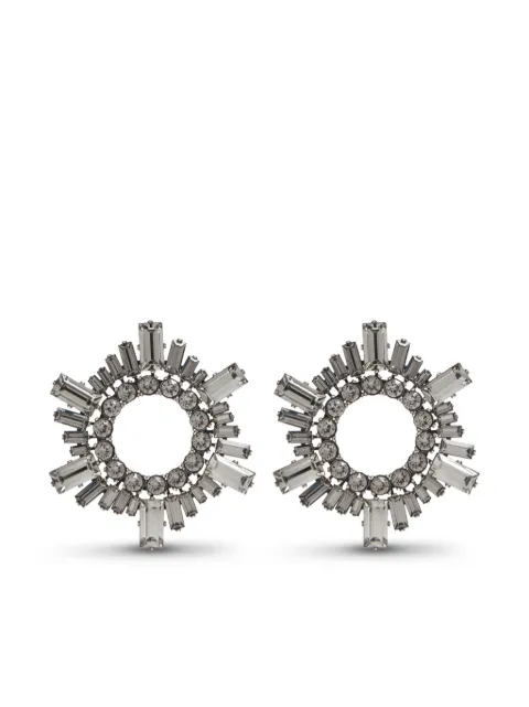 Amina Muaddi mini Begum crystal-embellished earrings