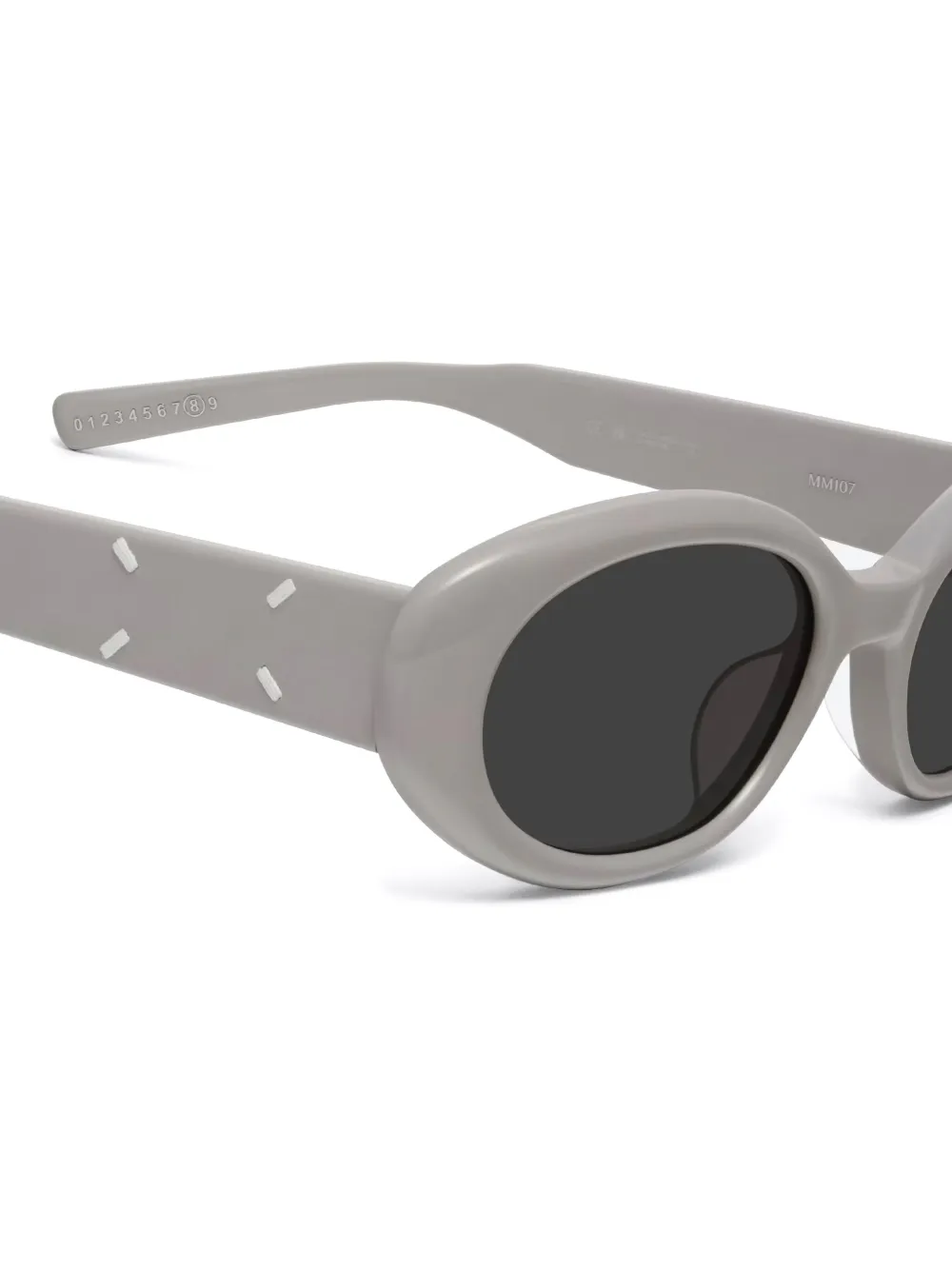 Gentle Monster X Maison Margiela Oval-frame Sunglasses In Grau