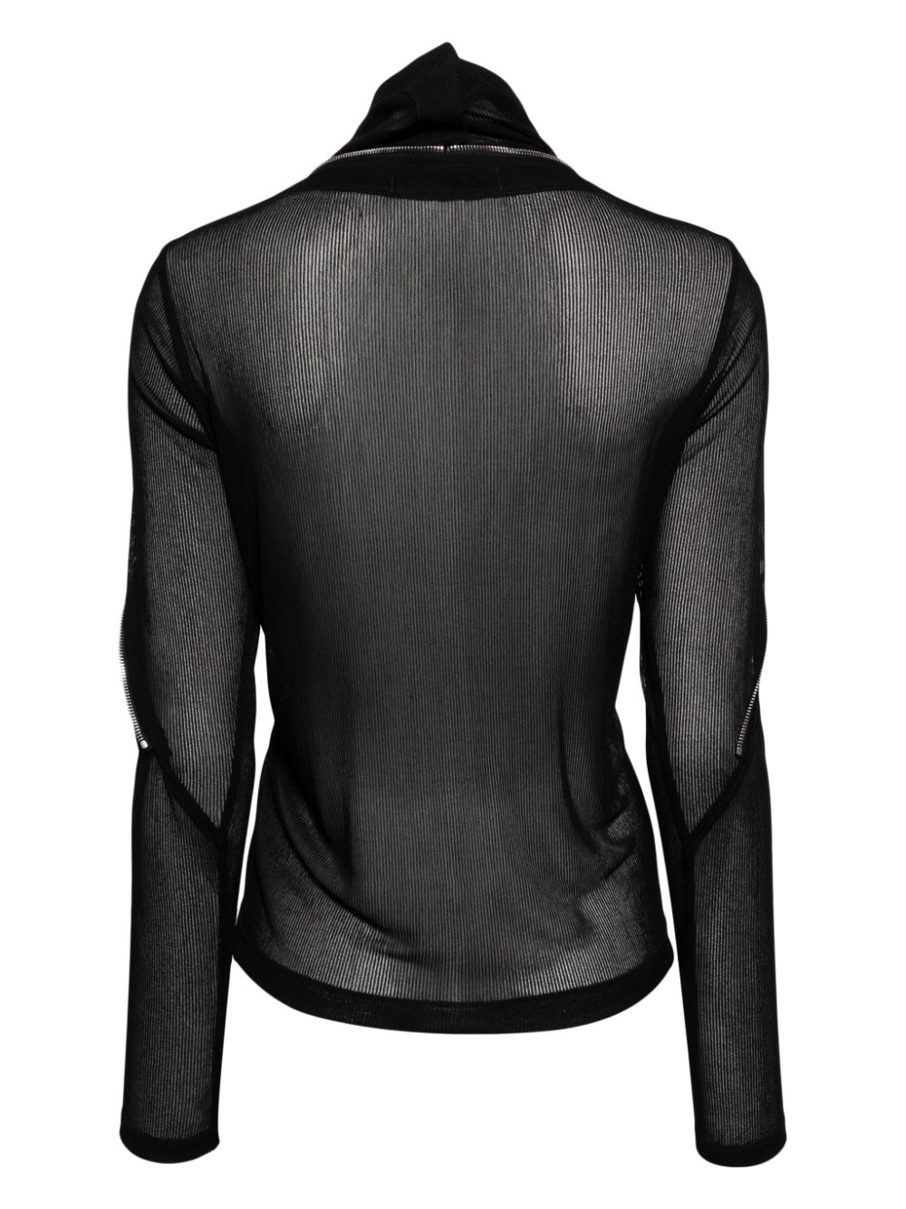 Shop Kiko Kostadinov High-neck Layered Cardigan In Black