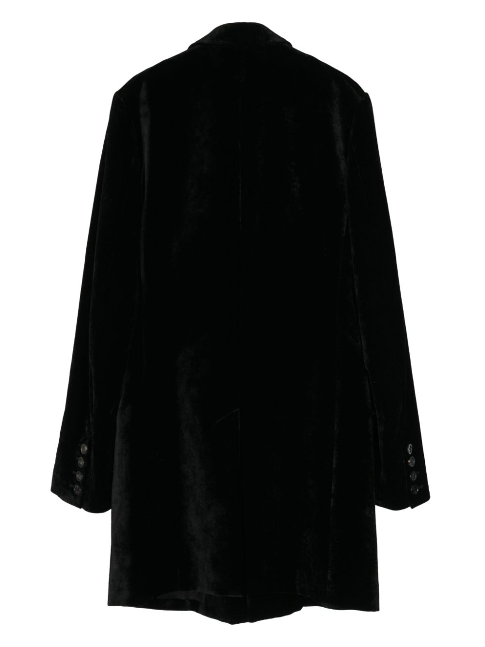 Shop Takahiromiyashita The Soloist Hook-and-eye Detailed Coat In Black