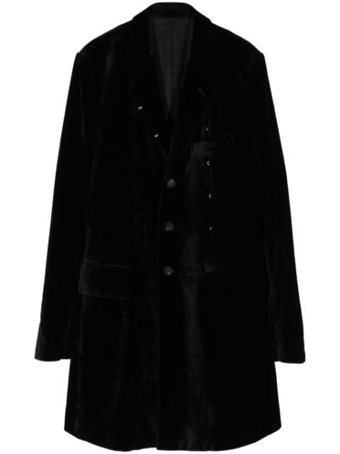Takahiromiyashita The Soloist hook-and-eye detailed coat
