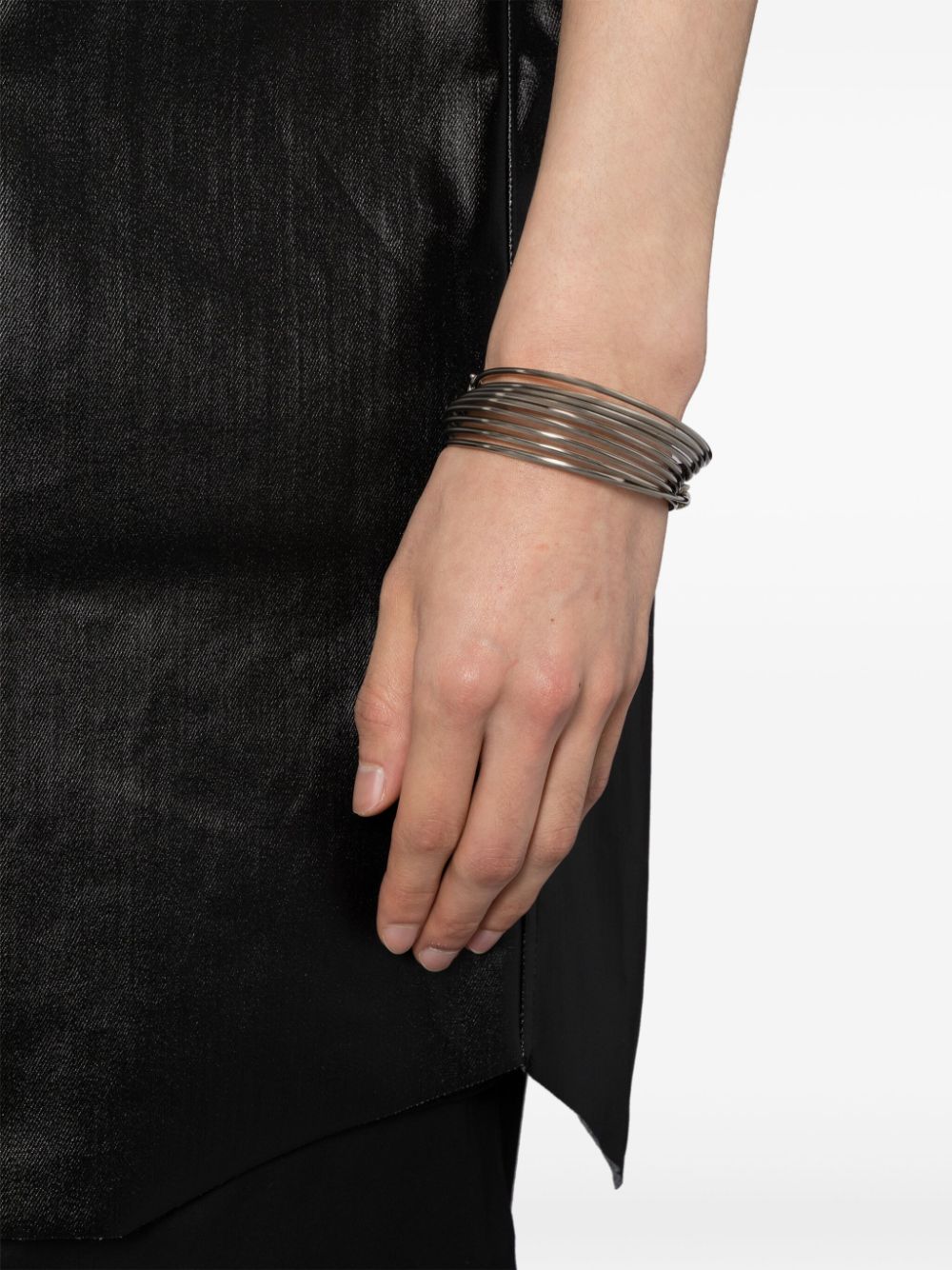 Takahiromiyashita The Soloist Angel Hair multi-band bracelet - Metallic