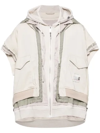 メゾンドドルチェ☆ライトジャケット　ホワイト Maison MIHARA YASUHIRO レイヤード ジャケット | ホワイト