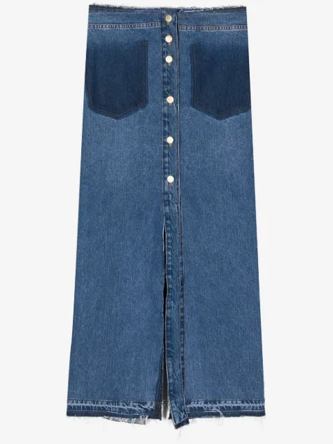 LITKOVSKA Elise denim maxi skirt