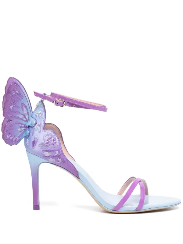 Sophia Webster 100mm Chiara Sandals Blue FARFETCH UK