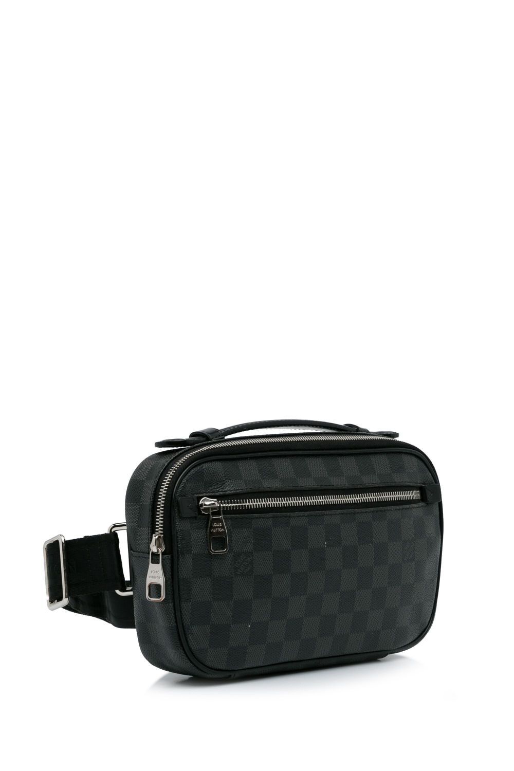Louis Vuitton Pre-Owned 2014 Pre-Owned Louis Vuitton Damier Graphite Ambler Belt Bag - Zwart