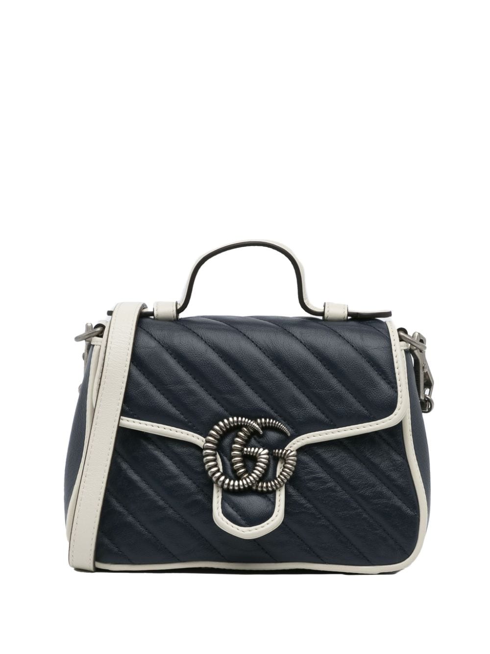Gucci Pre-Owned 2000-2015 Pre-Owned Gucci GG Marmont Torchon Satchel - Blu
