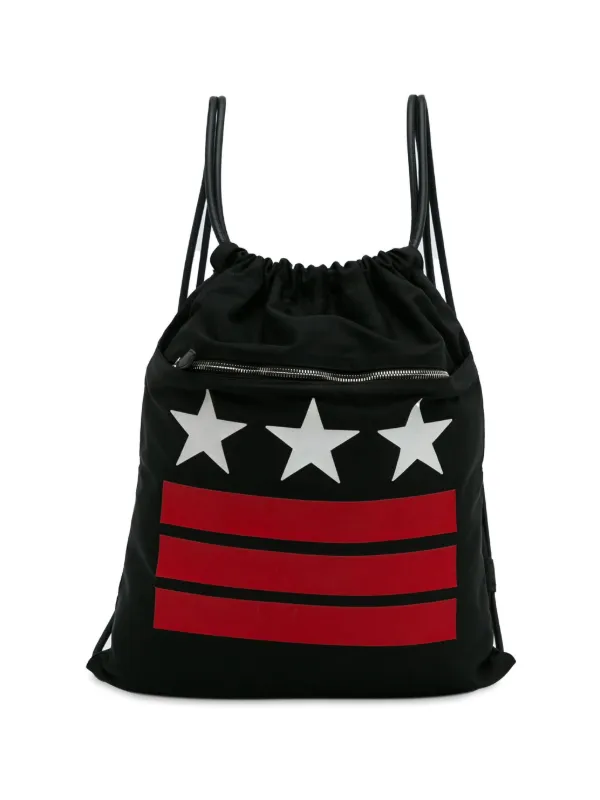 Black nylon drawstring bag best sale