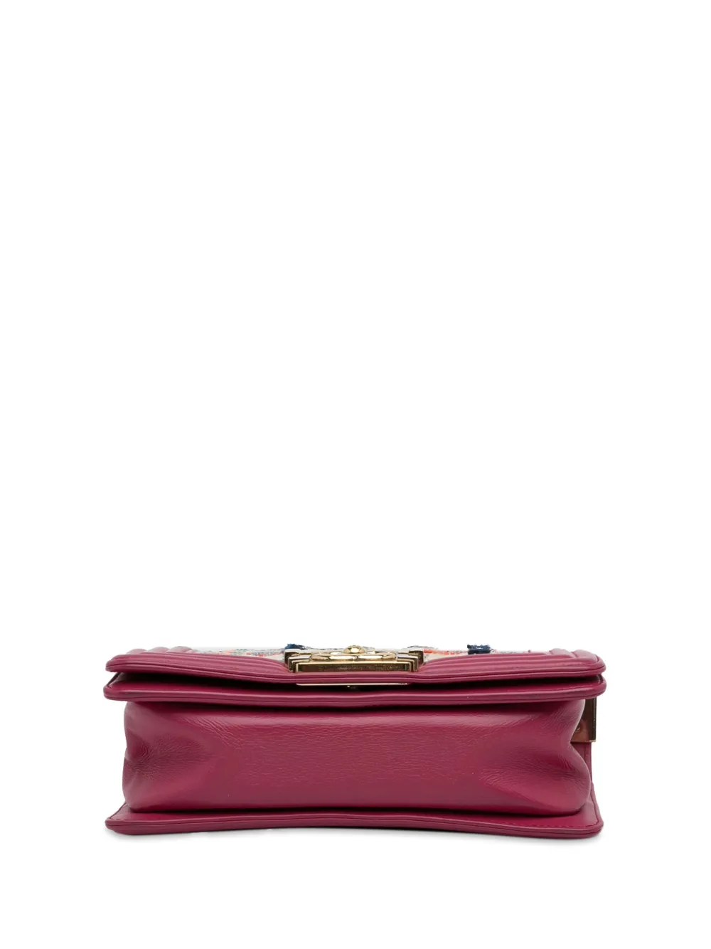 Pre-owned Chanel 2018-2019 Small Tweed Boy Crossbody Bag In 彩色