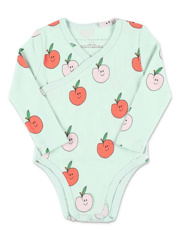 Stella McCartney Kids organic cotton Babygrow Set Green FARFETCH ZA