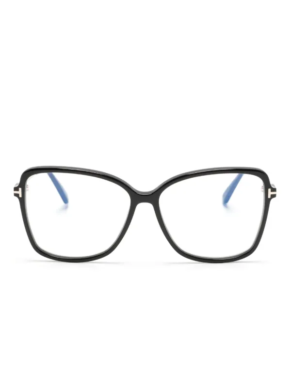 TOM FORD Eyewear スクエア眼鏡フレーム | ブラック | FARFETCH JP