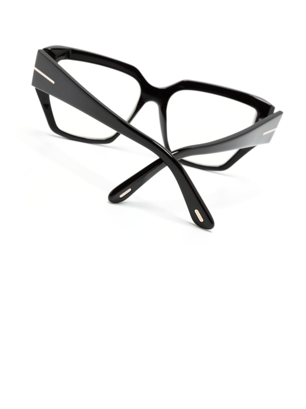 TOM FORD Eyewear Bril met geometrisch montuur Zwart