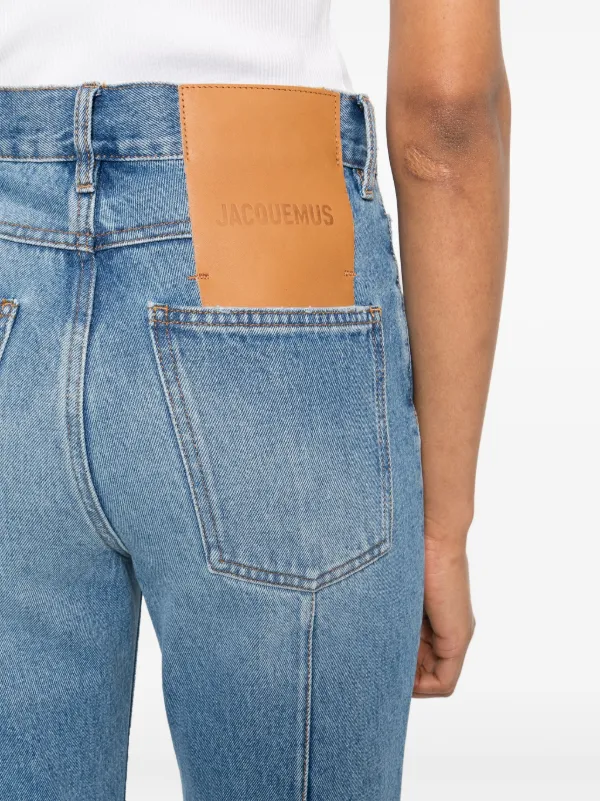 【送料&関税込】Jacquemus Jeans Jacquemus Le de-Nîmes high-waist Cropped Jeans | Blue | FARFETCH