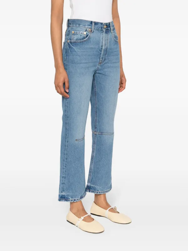 Jacquemus Le de-Nîmes ハイウエスト クロップドジーンズ Jacquemus Le de-Nîmes ハイウエスト クロップドジーンズ