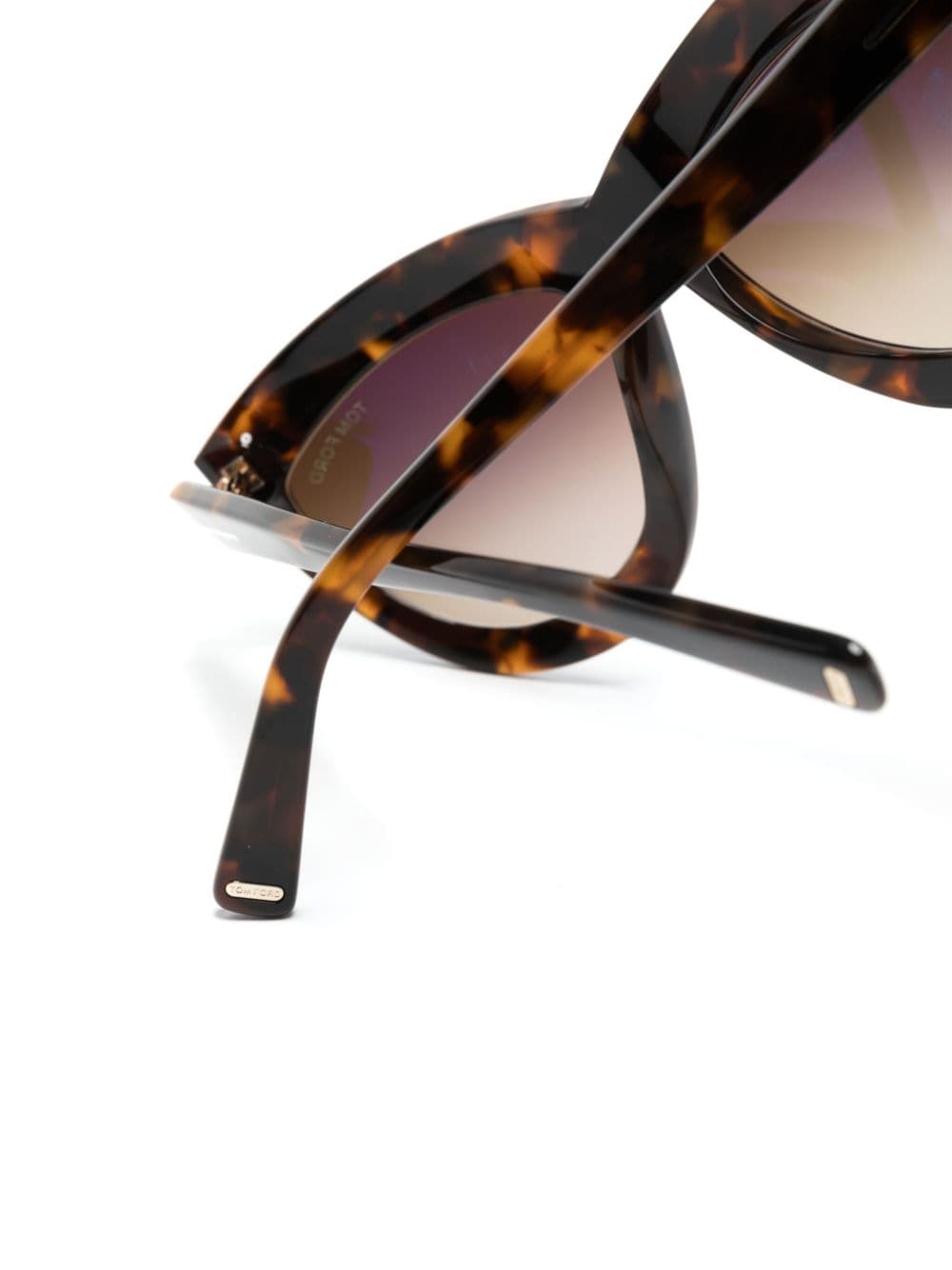 TOM FORD Eyewear Doris zonnebril met vlindermontuur Bruin