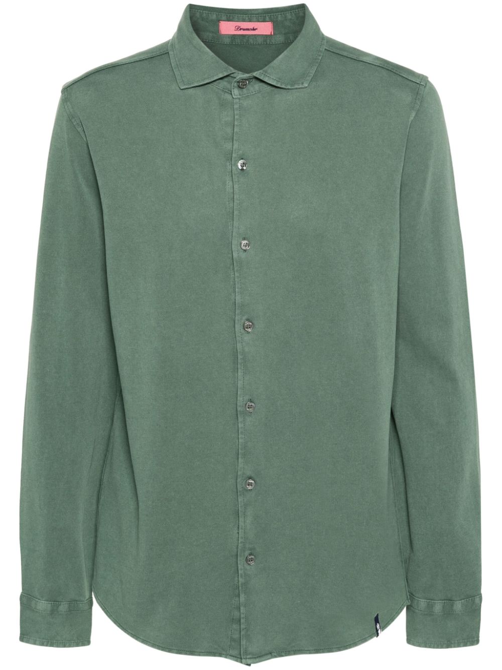 Drumohr Piqué Polo Shirt In Green