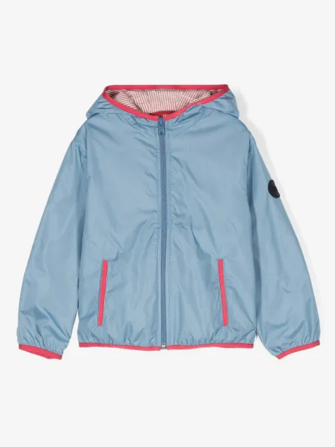 Fay Kids logo-appliqué hooded jacket