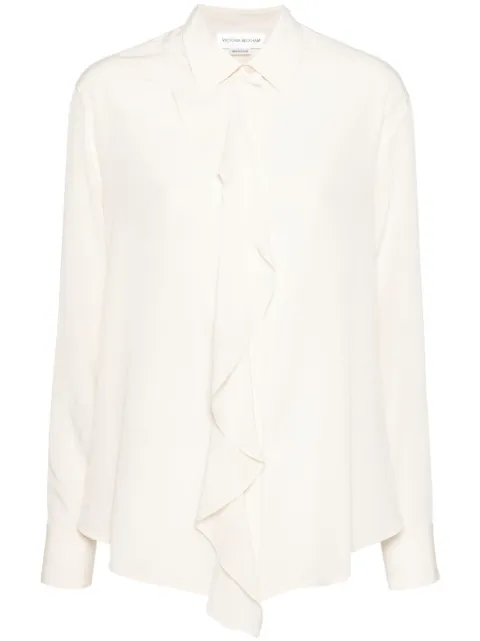 Victoria Beckham ruffle-detail silk blouse