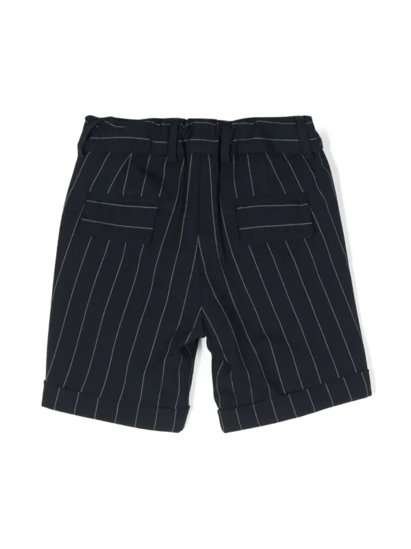 Fay Kids Shorts Gessati Blu FARFETCH IT