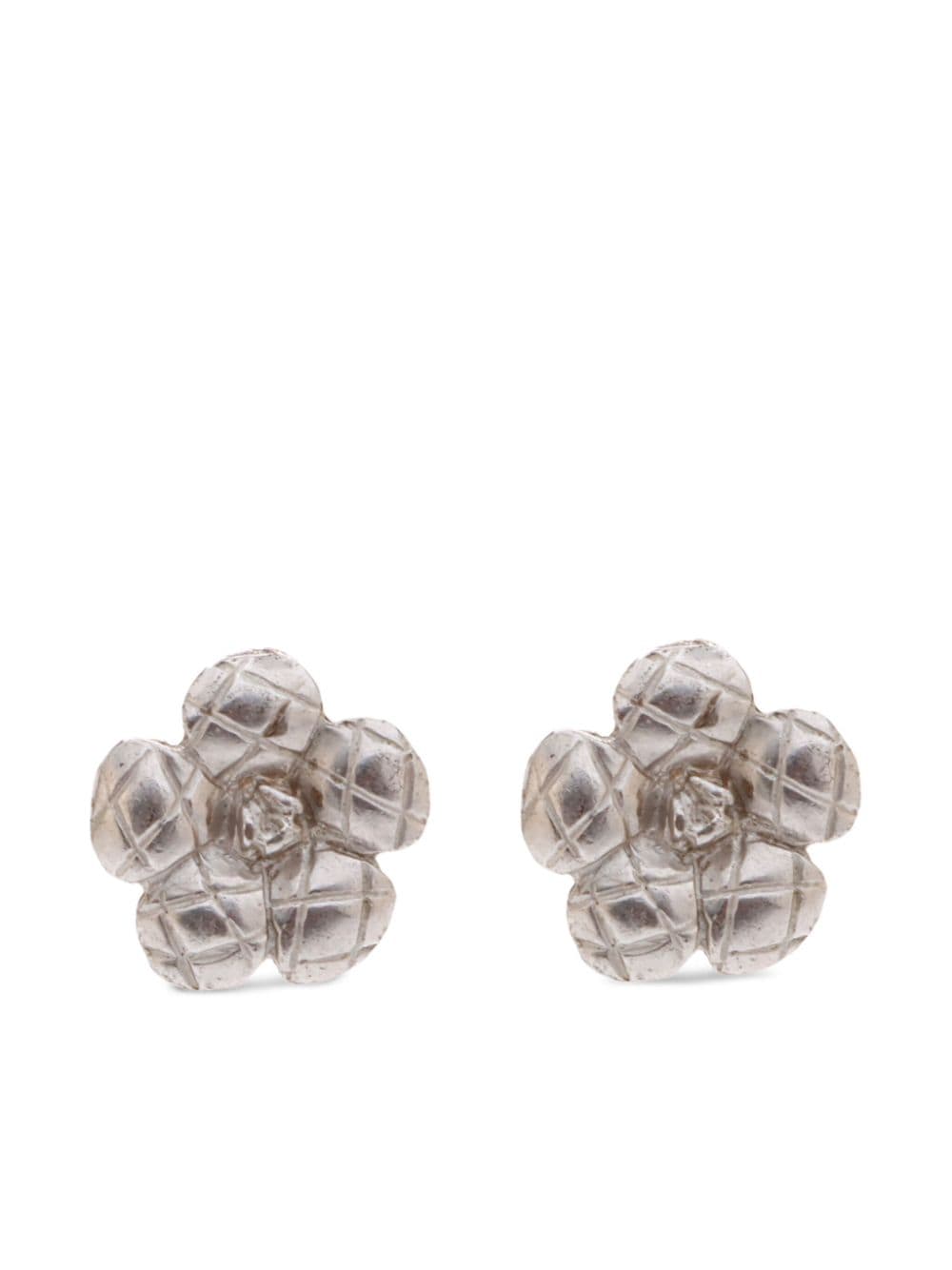 Image 1 of CHANEL Pre-Owned 1998 flower stud earrings
