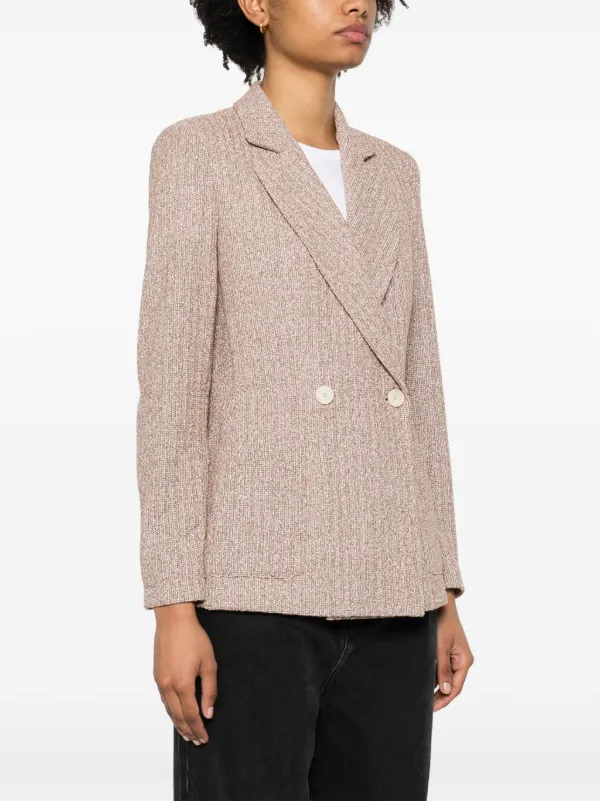 Harris Wharf London double-breasted Button Blazer | Brown