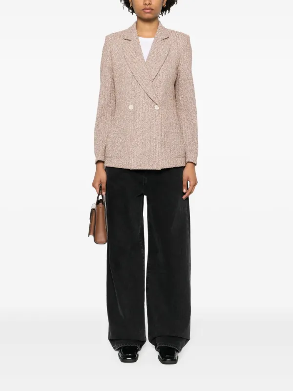 Harris Wharf London double-breasted Button Blazer | Brown
