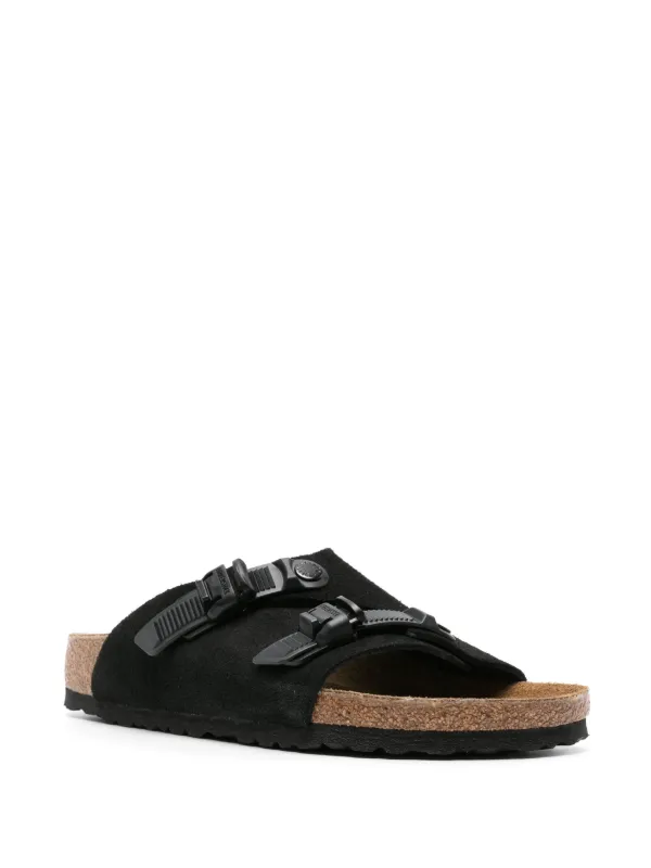 Birkenstock Zürich Tech スエードサンダル | ブラック | FARFETCH JP