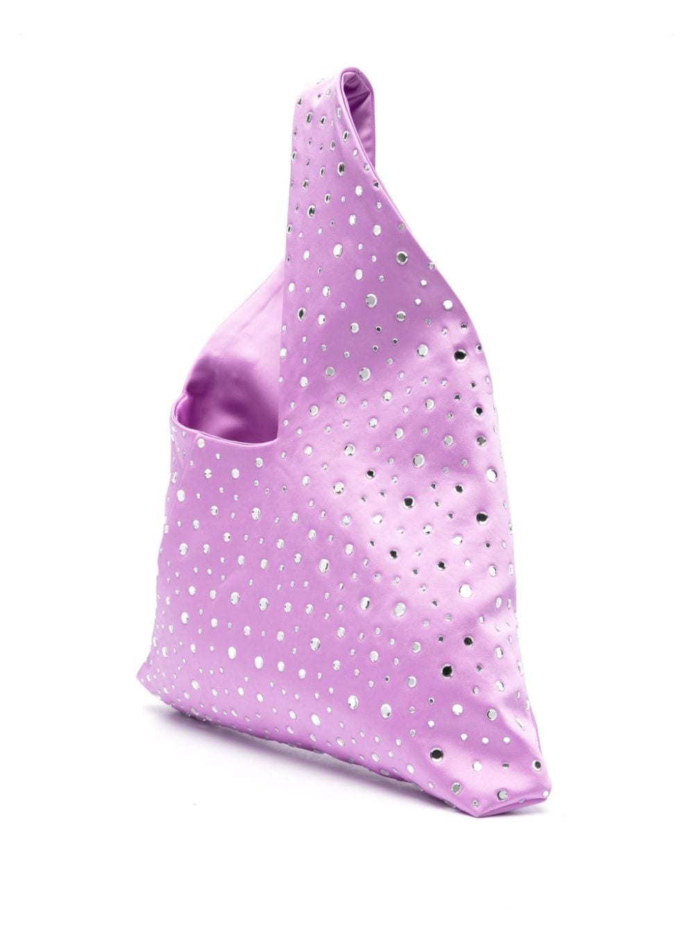 Shop Giuseppe Di Morabito Crystal-embellished Shoulder Bag In Purple