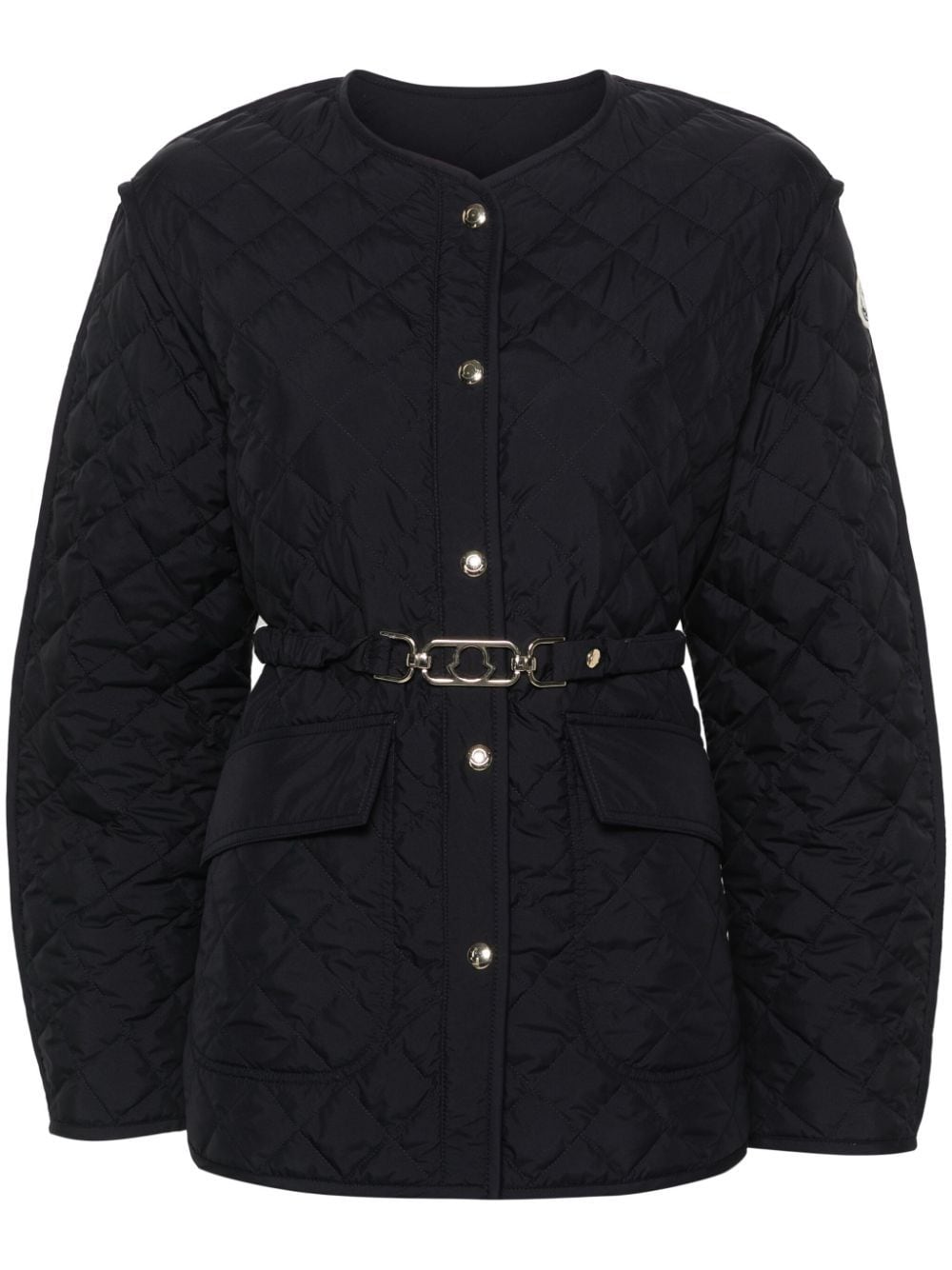 Shop Moncler Corinto Padded Quilted Jacket In Blue