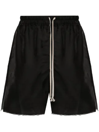 Rick Owens セミシアーシルク ショートパンツ | ブラック | FARFETCH JP