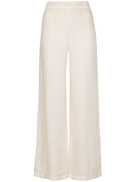 120% Lino wide-leg linen trousers 