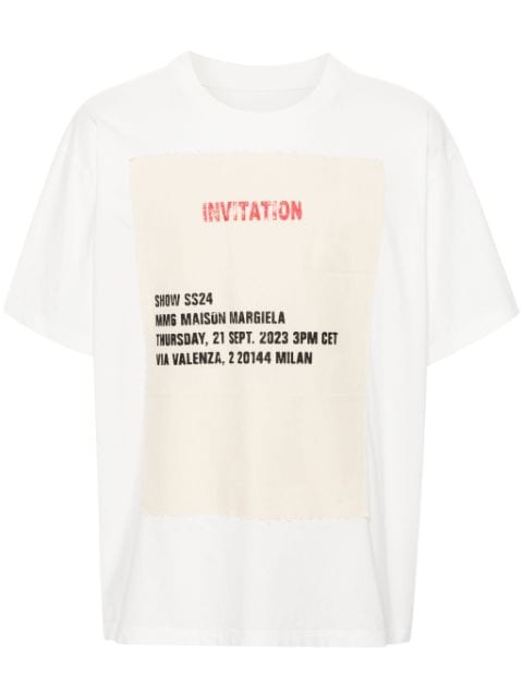 MM6 Maison Margiela invitation-patch cotton T-shirt