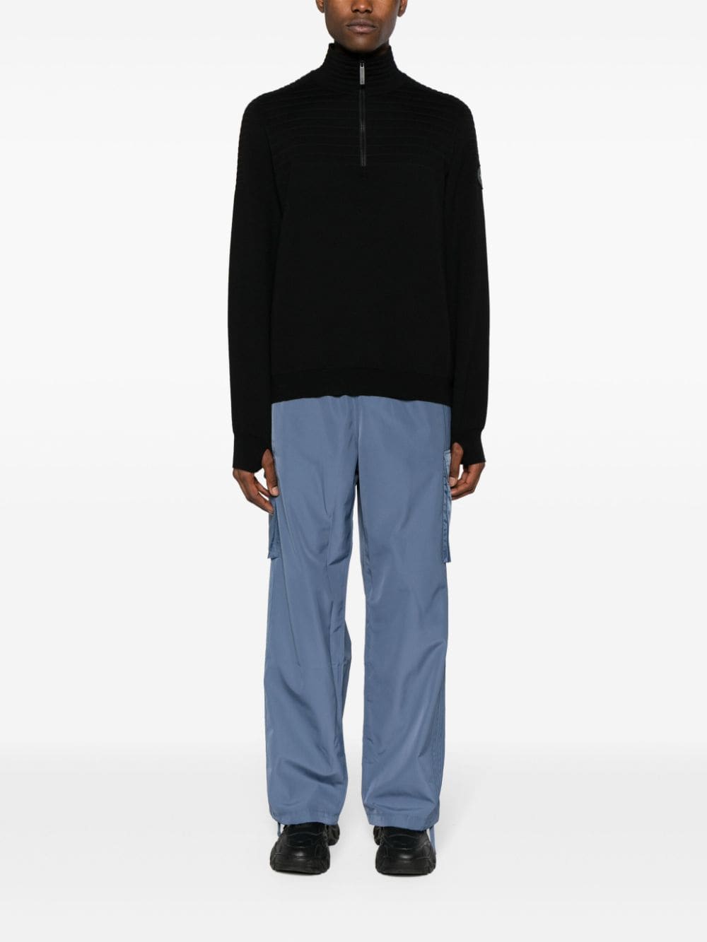 Shop Adidas Originals Fashion 3-stripes Cargo Trousers In Blue