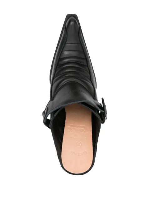 VETEMENTS x New Rock Moto leather mules WE64SB100B - 3