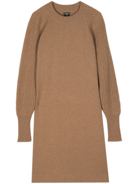 CHANEL 1990s long-sleeved knitted dress Women