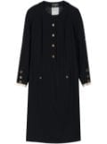 CHANEL Pre-Owned 1990s buttoned-up wool dress - Blue