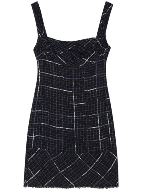 HOT SALE CHANEL 2000 tweed sleeveless minidress Women